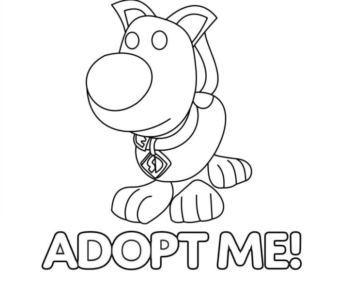 Piez online coloring book - Adopt me