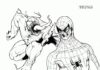 Livre de coloriage en ligne Duel entre Venom et Spiderman