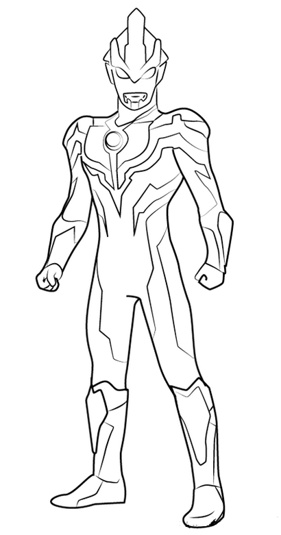 Livro para colorir o personagem online Ultraman