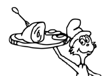 Livro colorido on-line Personagem do desenho animado do Dr. Seuss