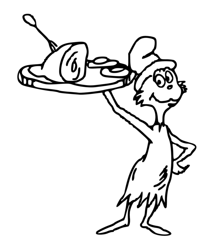 Online malebog Karakter fra Dr. Seuss eventyret