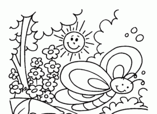 Online Coloring Book Spring Has Arrived