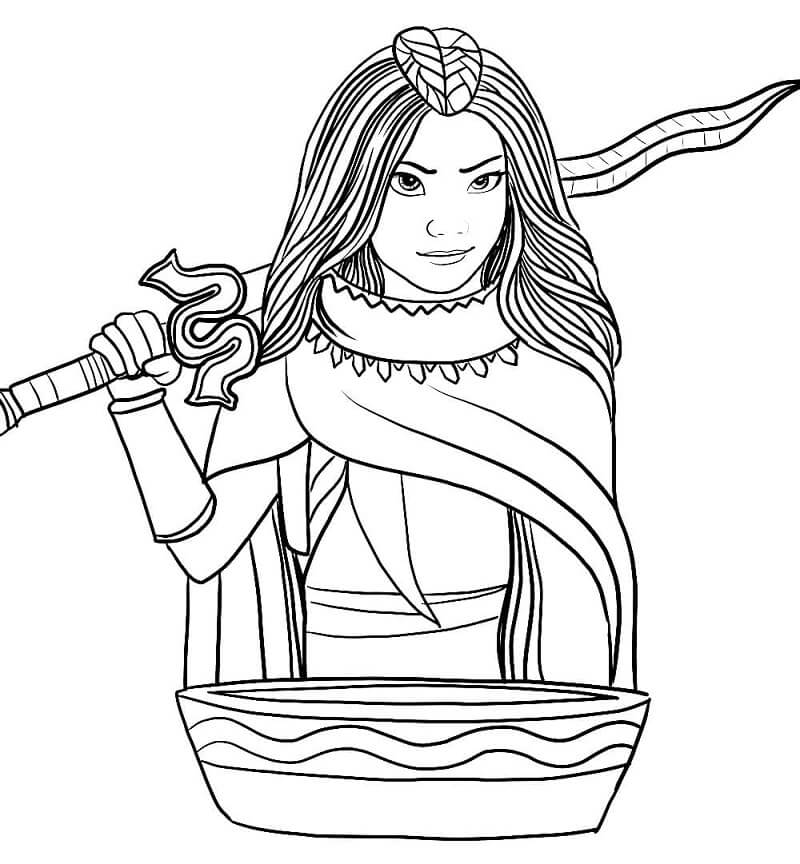 77 Princess Raya Coloring Pages  Best Free