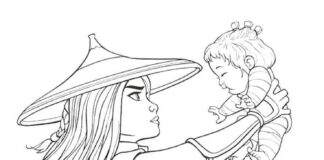 Raya and Noi online coloring book