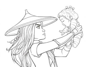 Raya and Noi online coloring book