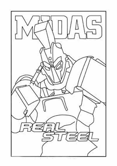 Real Steel online coloring book for kids