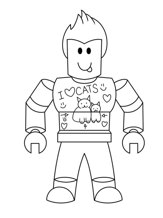 Roblox online coloring book for boys