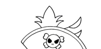Livre de coloriage en ligne Roblox le pirate avec un crochet
