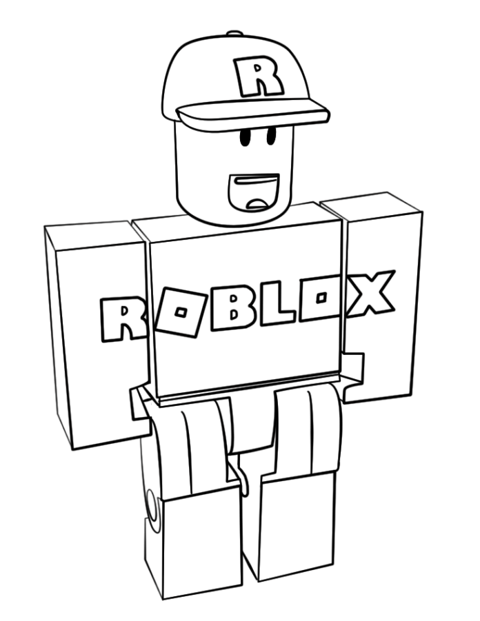 Online színező könyv Roblox a köpenyben