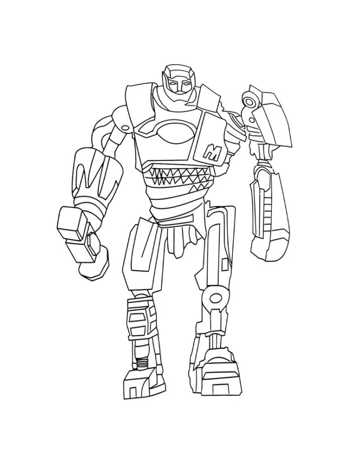 Online coloring book Robot for fairy boys