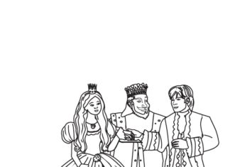 Online coloring book The Royal Family