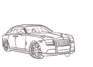 Livre de coloriage en ligne Rolls Royce voiture de tourisme