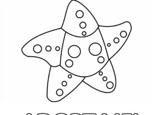 Livro online para colorir Starfish - Adote-me