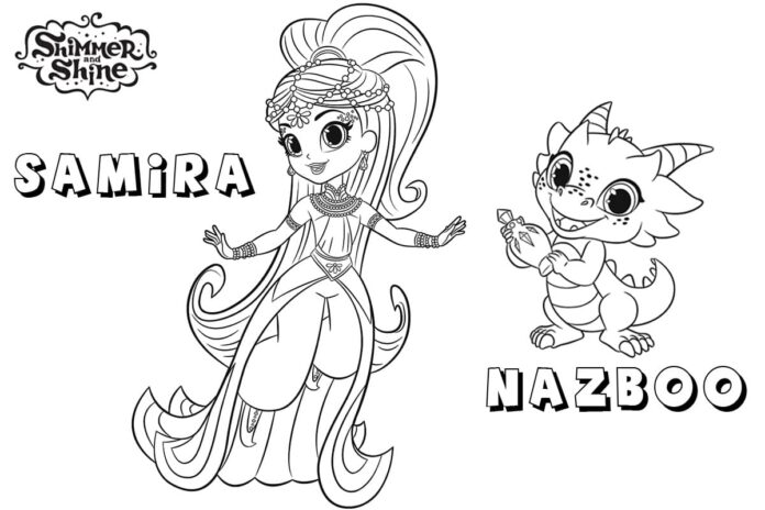 Online coloring book by Samira and Nazboo