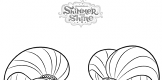 Shimmer and Shine Online-Malbuch für Kinder