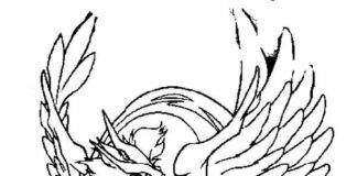 Online coloring book Dragon from Beyblade