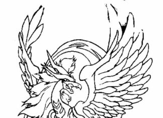 Libro para colorear online Dragon de Beyblade