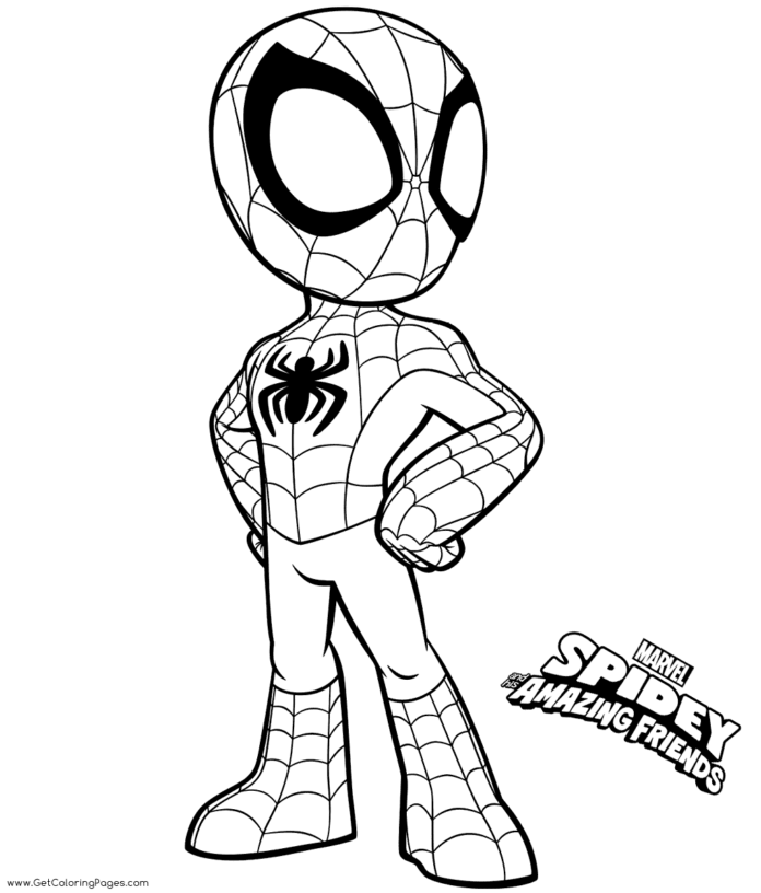 Online coloring book Spidey and super buddies