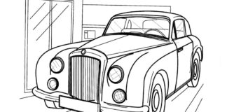 Livre de coloriage en ligne Old Bentley S 1