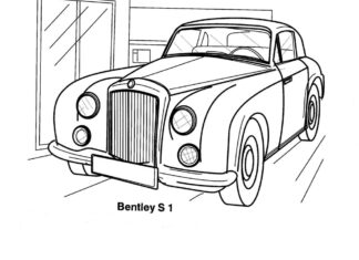 Livro online para colorir Old Bentley S 1