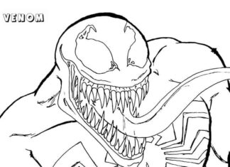 Online coloring book The creature from the animated movie