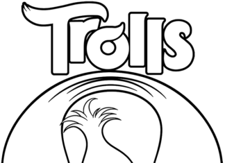 Livro online para colorir Trolls três