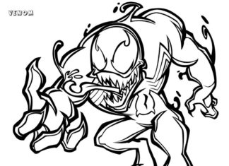Venom online coloring book from the Marvel series