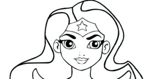 Online coloring book Wonder Women fairy tale