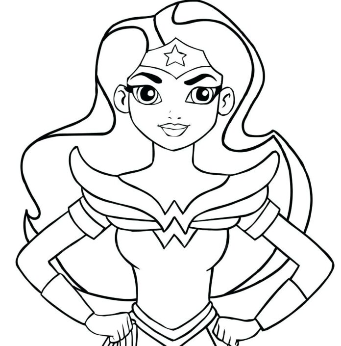 Livro online de colorir Conto de fadas Wonder Women