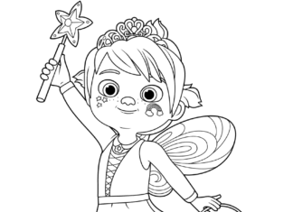 Online-Malbuch Fairy Cocomelon