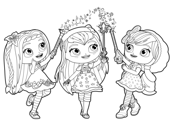 Little Charmers Fairies coloring book to print and online