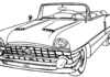 Livro colorido on-line Carro antigo Cadillac