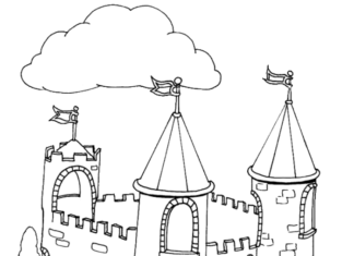 Livro colorido online Princess Castle