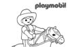 Libro para colorear online del vaquero de playmobil