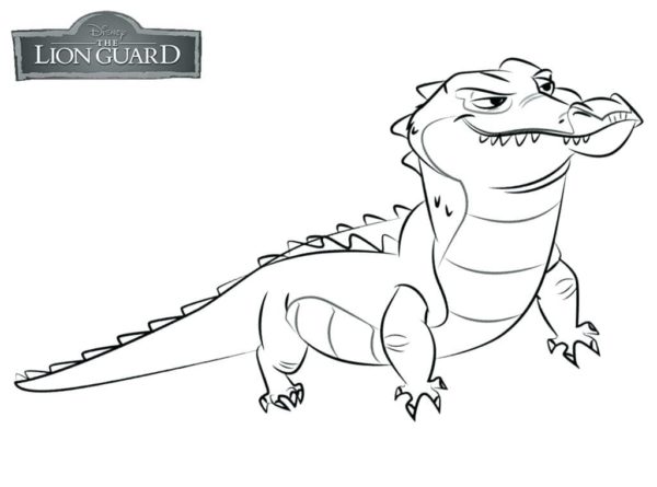 Livre de coloriage en ligne avec le crocodile de Disney