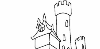 Livre de coloriage en ligne "castle on the hill" (château sur la colline)