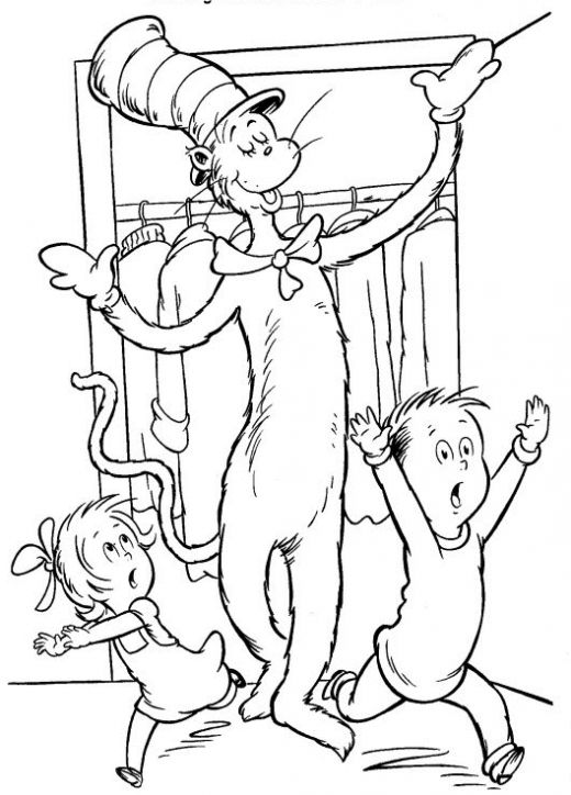 dr seuss book cover coloring pages