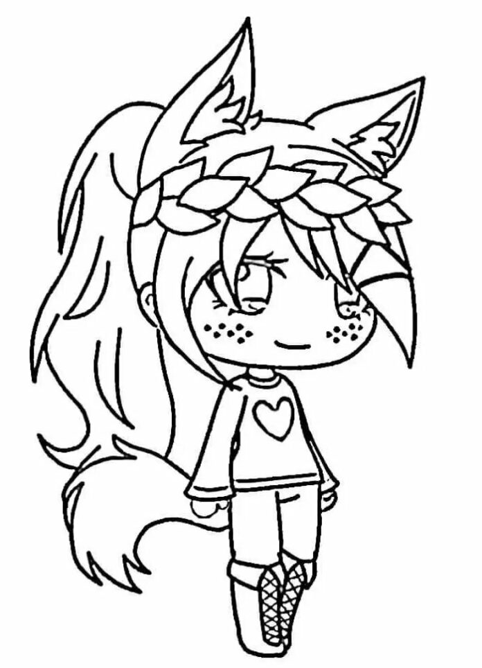 Online coloring pages Anime character