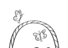 coloring page online basket in the meadow