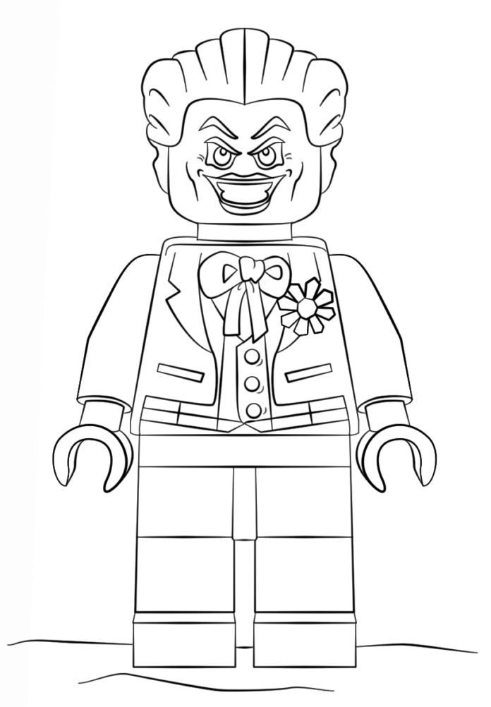 Online-Malbuch lego joker man