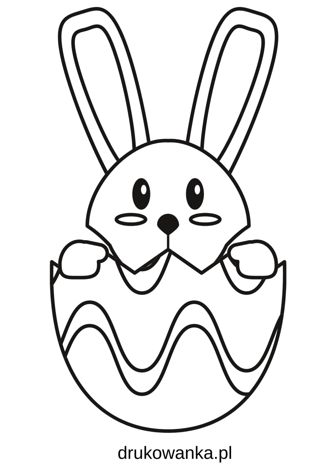online malebog bunny i et æg