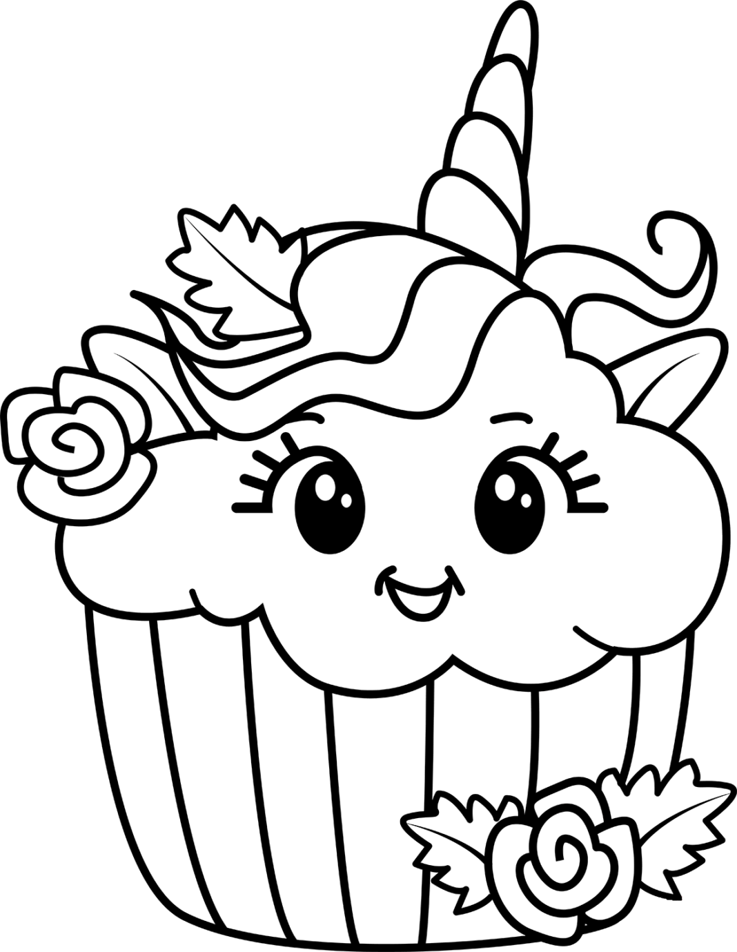 libro para colorear pastel de unicornio en línea