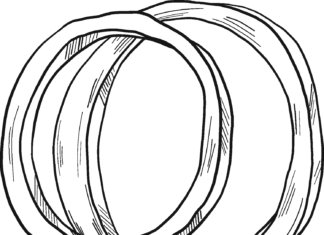 coloring page onion rings online