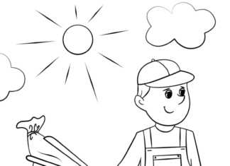 coloring book online garbage collector