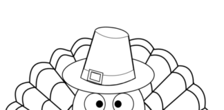 Online coloring book Turkey - Thanksgiving