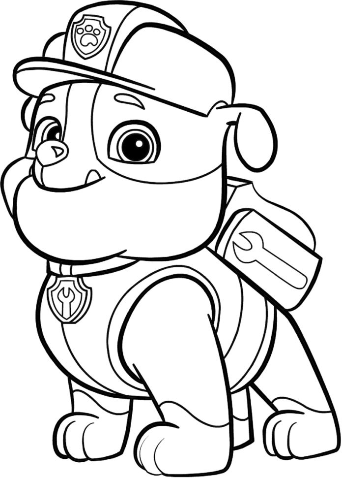 Online coloring book French Bulldog for kids