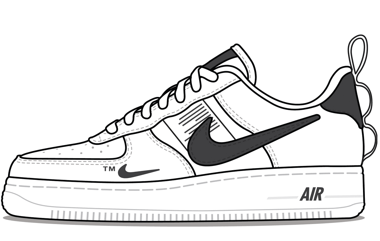 Nike Air Jordan Shoe Coloring Book to print and online