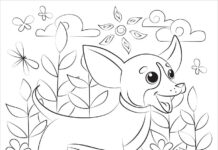 Online-Malbuch Chihuahua für Kinder