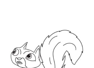 Online coloring book Chip from DC's League of Super-Pets