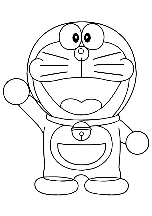 Doraemon Robot målarbok för barn att skriva ut